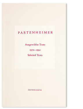 Ausgewählte Texte – Selected Texts 1970-1992